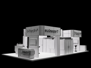 booth exhibition stand a318 3Dモデル