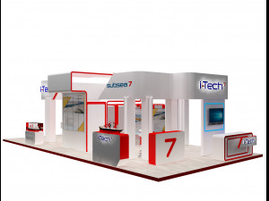 booth exhibition stand a318 3Dモデル