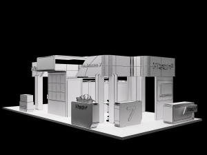 booth exhibition stand a318 3Dモデル
