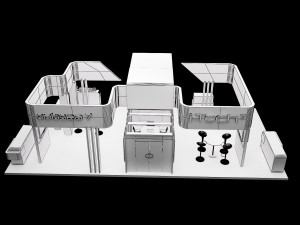 booth exhibition stand a318 3Dモデル