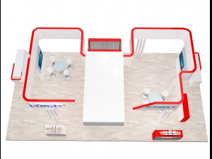 booth exhibition stand a318 3Dモデル