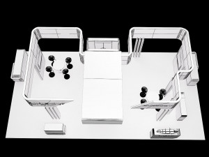 booth exhibition stand a318 3Dモデル