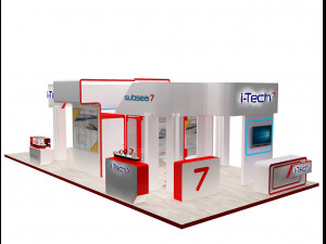 booth exhibition stand a318 3Dモデル
