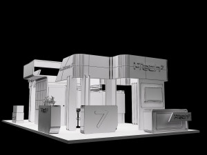 booth exhibition stand a318 3Dモデル