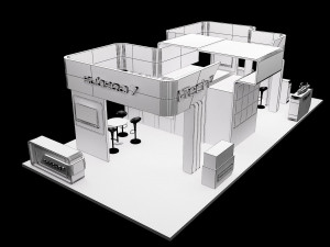 booth exhibition stand a318 3Dモデル