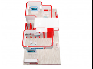 booth exhibition stand a318 3Dモデル