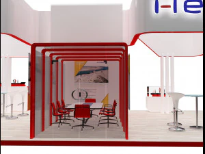 booth exhibition stand a318 3D Model