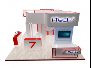booth exhibition stand a318 3D Model