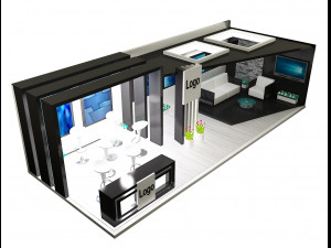 booth exhibition stand a326 Modello 3D