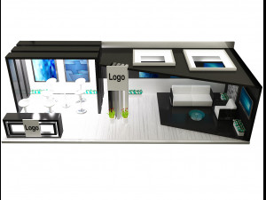 booth exhibition stand a326 3D Модель