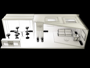 booth exhibition stand a326 3D Модель