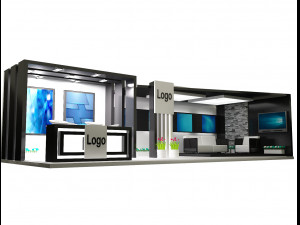 booth exhibition stand a326 3D Модель