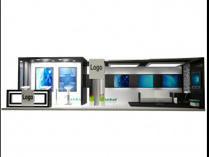 booth exhibition stand a326 3D Модель