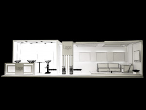 booth exhibition stand a326 3D Модель