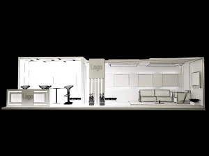booth exhibition stand a326 3D Model