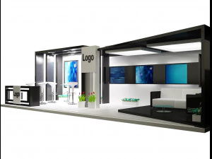 booth exhibition stand a326 3D Model