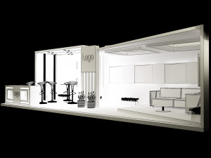 booth exhibition stand a326 3D Модель