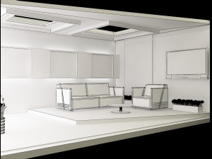 booth exhibition stand a326 3D Модель