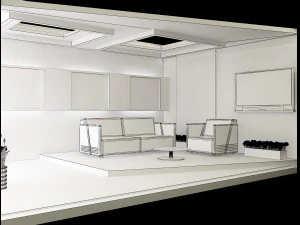 booth exhibition stand a326 3D Model