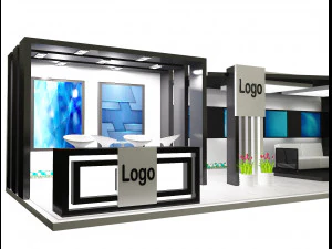 booth exhibition stand a326 3D Model