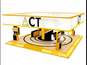 booth exhibition stand a416b 3D Model