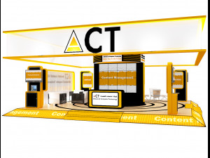 booth exhibition stand a416b Model 3D