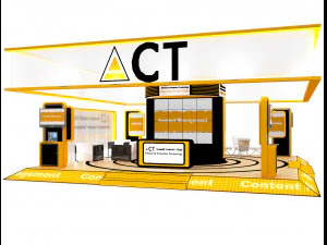 booth exhibition stand a416b 3D Model