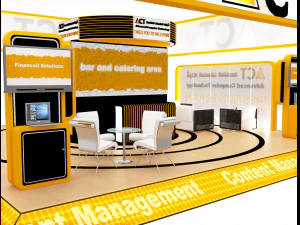 booth exhibition stand a416b 3D Model