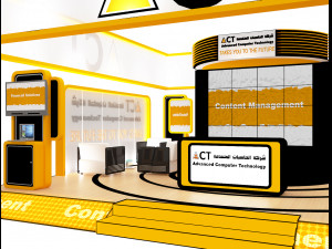 booth exhibition stand a416b Model 3D
