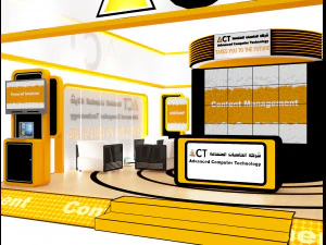 booth exhibition stand a416b 3D Model