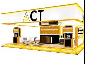 booth exhibition stand a416b Model 3D
