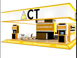 booth exhibition stand a416b 3D Model