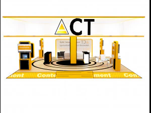 booth exhibition stand a416b 3D Model