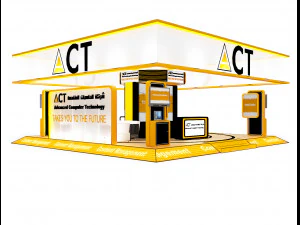 booth exhibition stand a416b 3D Model