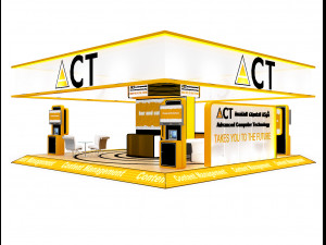 booth exhibition stand a416b Model 3D