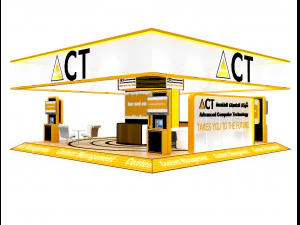 booth exhibition stand a416b 3D Model