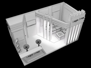booth exhibition stand a251a 3D Model