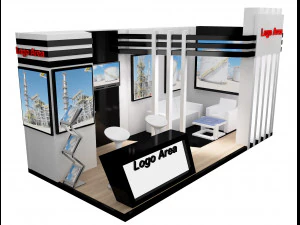 booth exhibition stand a251a 3D Model