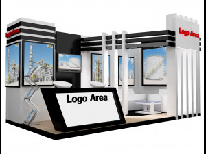 booth exhibition stand a251a 3D Model
