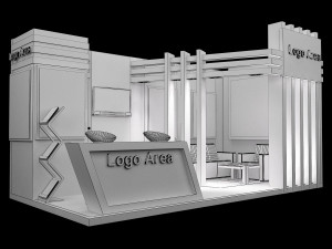 booth exhibition stand a251a 3D Model