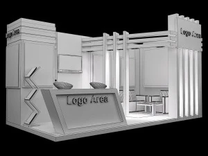 booth exhibition stand a251a 3D Model