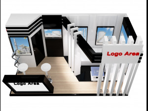 booth exhibition stand a251a 3D Model