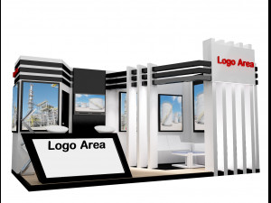 booth exhibition stand a251a 3D Model