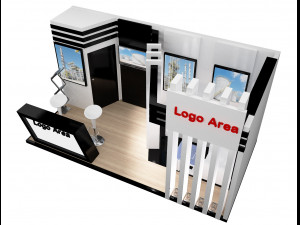 booth exhibition stand a251a 3D Model