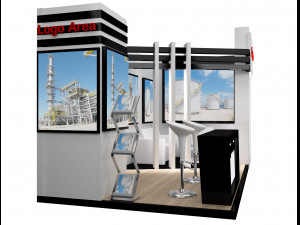 booth exhibition stand a251a 3D Model
