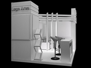 booth exhibition stand a251a 3D Model