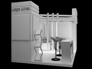 booth exhibition stand a251a 3D Model