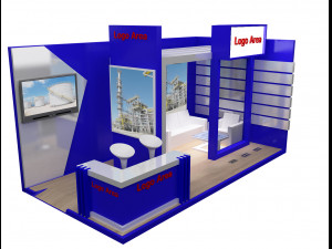 booth exhibition stand a251b Model 3D