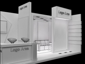 booth exhibition stand a251b Model 3D