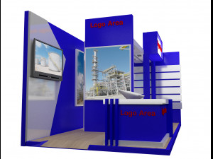 booth exhibition stand a251b Model 3D